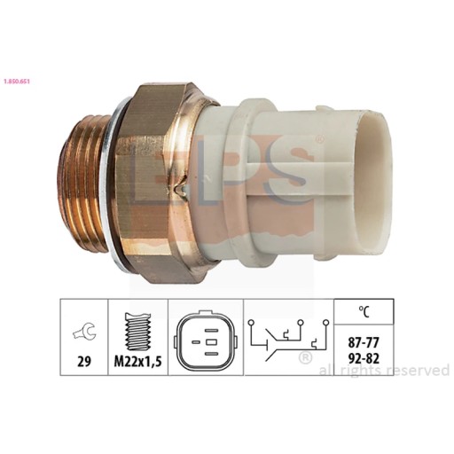 1.850.651 - Термоперемикач вентилятора радіатора EPS 1.850.651