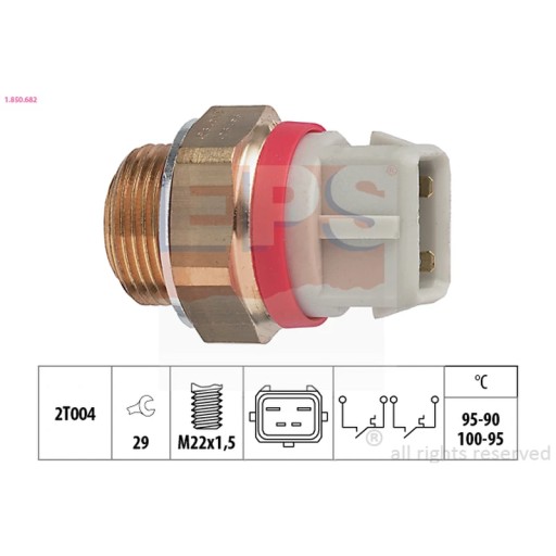 1.850.682 - Тепловой переключатель, вентилятор радиатора EPS 1.850.682