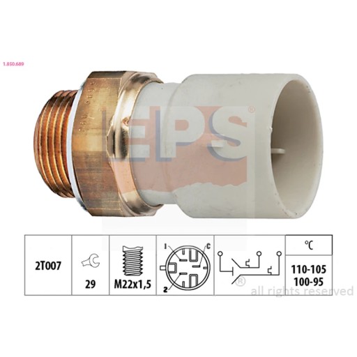1.850.689 - Термовыключатель, вентилятор радиатора EPS 1.850.689