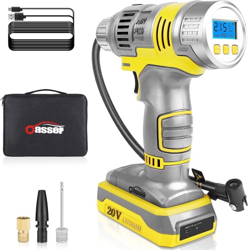 Портативный воздушный компрессор для автомобилей.