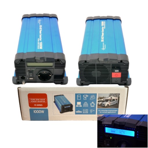 Перетворювач 12V 230V 1000W/2000W чистий синус