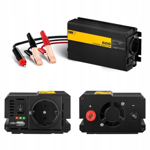 Преобразователь ТБО Автомобильный преобразователь напряжения для аккумулятора 600Вт + Реклама