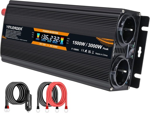 Перетворювач струму напруги ЛВЮАН 12В 230В 3000Вт R1047