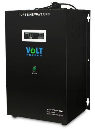 Преобразователь VOLT POLSKA SinusUPS-800 55Ач 12В 500/800Вт