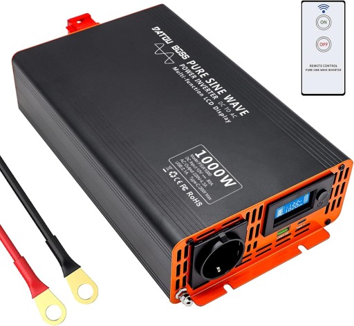 Перетворювач чистої синусоїди 1000 Вт з 12 В на 230 В L744