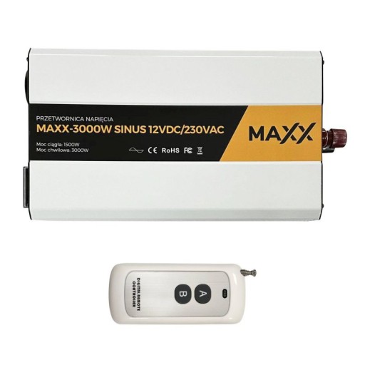 Синусовий перетворювач напруги MAXX 3000W 12VDC/230VAC [1500W/3000W]