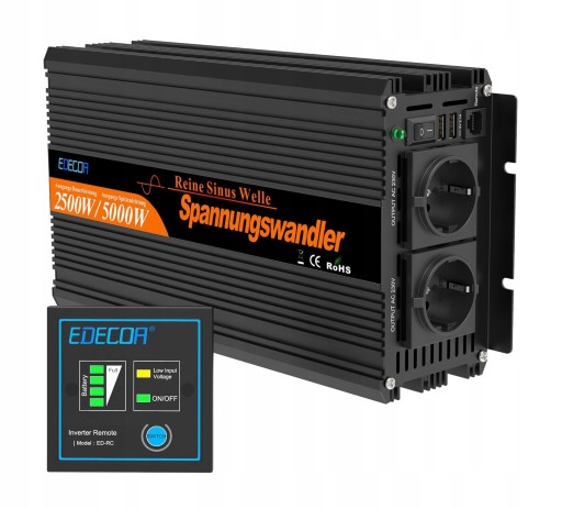 Інвертор струму інвертор 2500W 230v