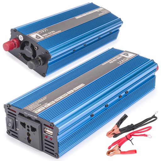 Автомобільний перетворювач напруги зарядний пристрій ноутбук кемпер 12V 230V 1800W