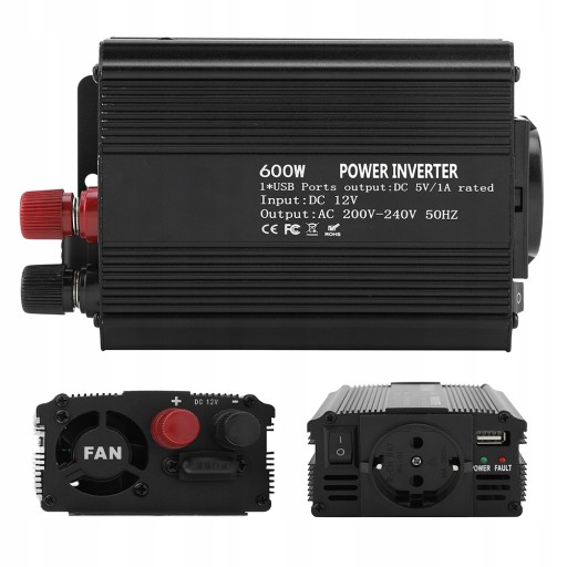 Солнечный инвертор синус инвертор 12v220v 600W