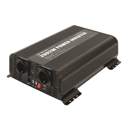 Синусоїдальний перетворювач GYS MSW 2002W 24V Inverter 2x 230V + 5V USB
