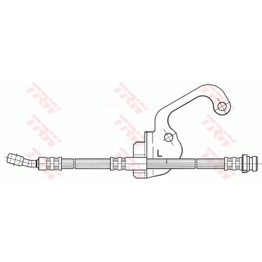 PHD506 - Гнучкий Гальмівний шланг TRW PHD