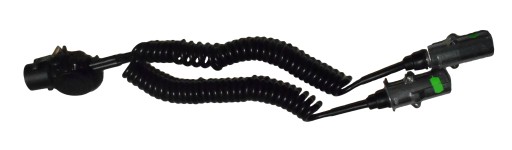 WGN014 - Спіральний електричний кабель з адаптером