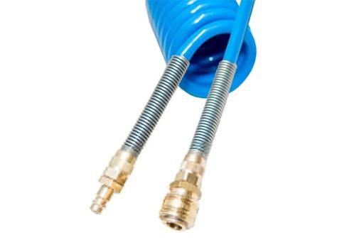 Спіральний кабель PU шланг 8х5 конекторів 7,2 - 15 м