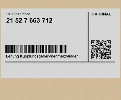 21527663712 7663712 - Трос насоса/ведомого сцепления BMW R22 (R 850 RT, R 1150 RT, R 1150 RS)