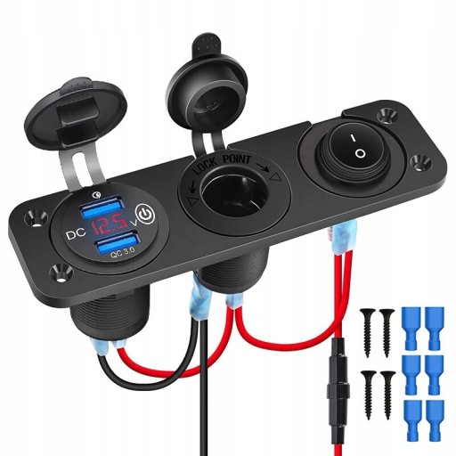 QC 3.0 12V двойной USB вольт автомобильный разъем