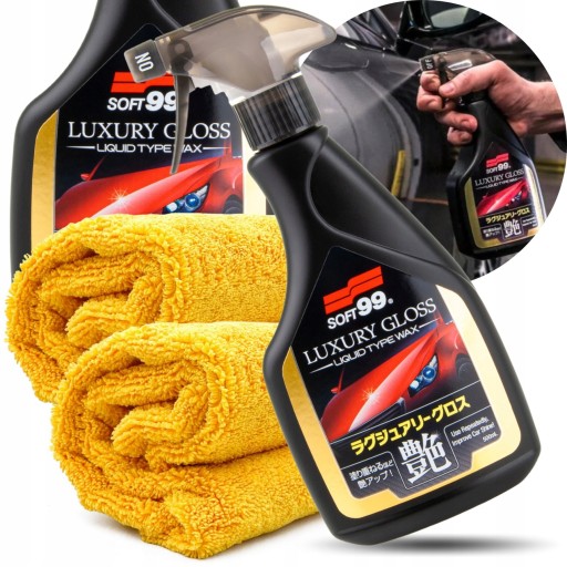 Quick Detailer SOFT99 Luxury Gloss микрофибра x2