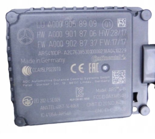 RADAR SENSOR DISTRONIC ACC A0009058909 MERCEDES W213 W238 W222 C238 A238 OE