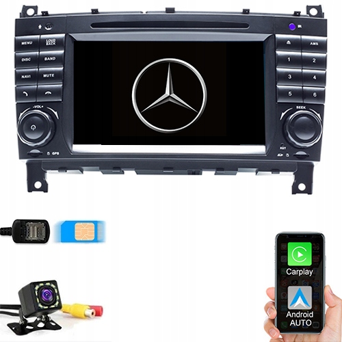 Радио CD Android Mercedes Benz C CLC W203 CLK W209