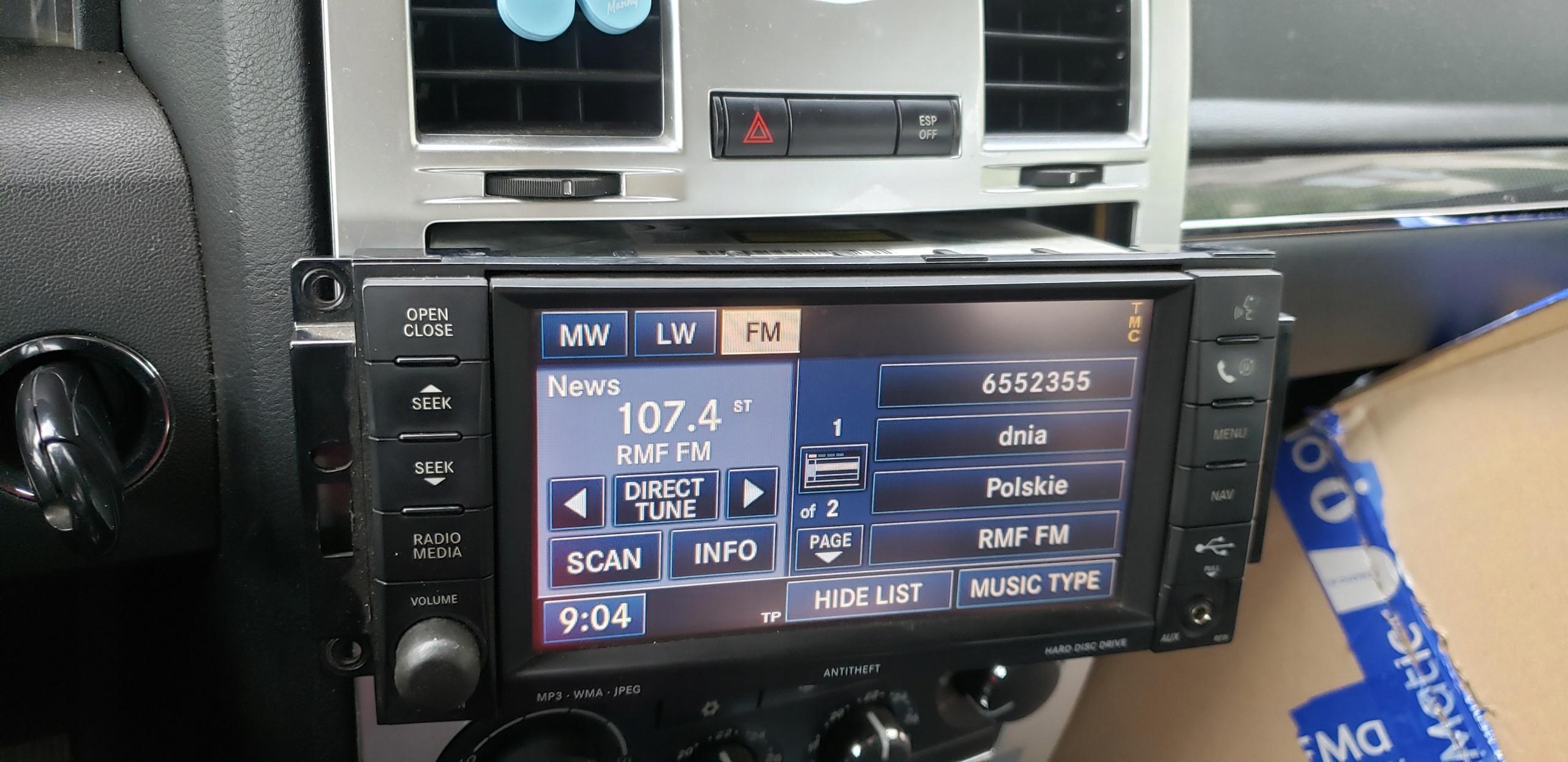 РАДІО НАВІГАЦІЯ CHRYSLER JEEP PATRIOT ANTITHEFT