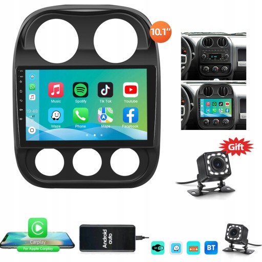 РАДІО GPS НАВІГАЦІЯ JEEP COMPASS 2008-2015 ANDROID