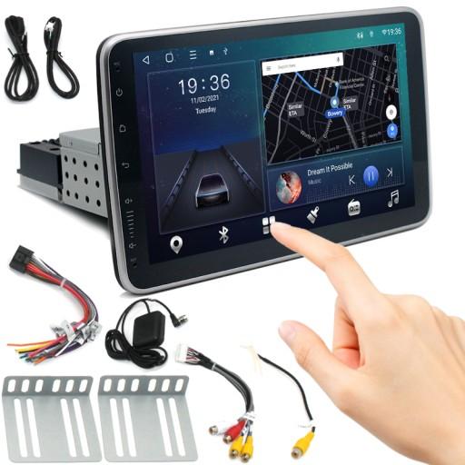 АВТОМОБИЛЬНЫЙ РАДИОПРИЕМНИК 1 DIN 10,1 ДЮЙМА ВРАЩАЮЩИЙСЯ ANDROID