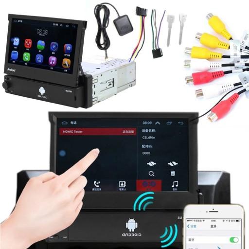 АВТОМОБИЛЬНЫЙ РАДИОПРИЕМНИК 1DIN 7ДЮЙМОВ BLUETOOTH GPS ANDROID