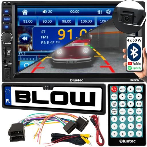 Автомобильный радиоприемник Bluetooth 2din + камера заднего вида