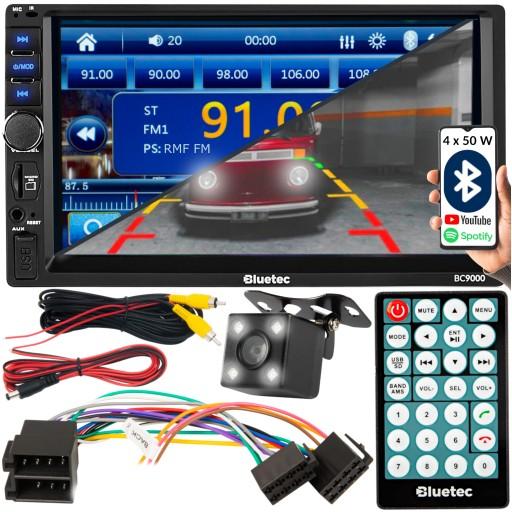 Автомобільний радіоприймач Bluetooth 2din + рамка камери