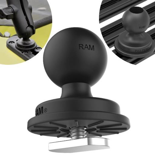 RAM Mount 1-дюймова гумова головка обертається куля