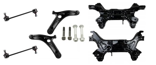 ST.RZ.KI.1P0+WAHACZE+ŚRUBY+ŁĄCZNIKI1, ST.RZ.KI.1P0+WAHACZE+ŚRUBY+ŁĄCZNIKI1 - Рама салазки поперечные рычаги разъемы винты hyundai ix20