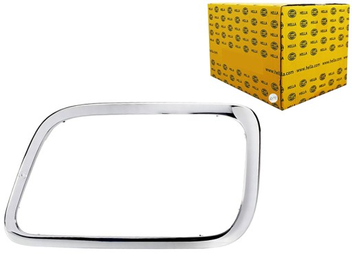 9AB 165 - РАМКА ФАРЫ L СЕРЕБРЯНАЯ MERCEDES ACTROS MP2 MP3 10.02 - HELLA