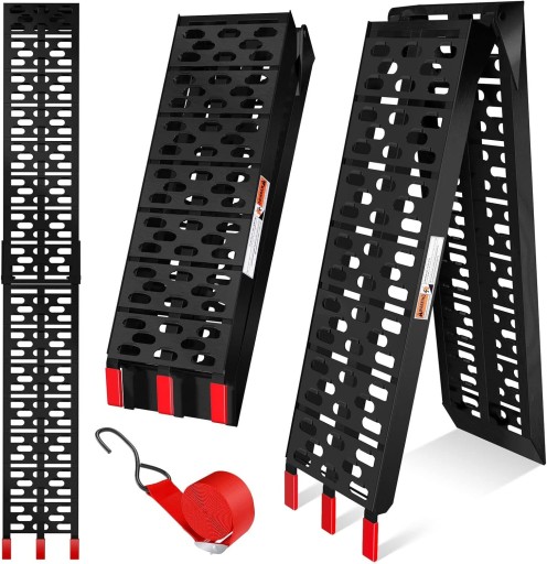 НАВАНТАЖУВАЛЬНА РАМПА СКЛАДНА АЛЮМІНІЄВА НАВАНТАЖУВАЛЬНА РЕЙКА 1X МАКС. 630 КГ MASKO