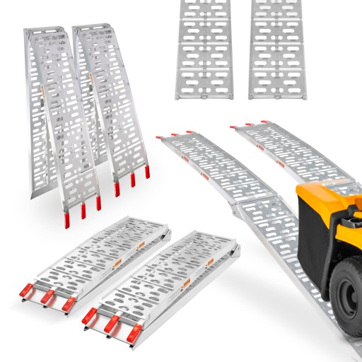 РАМПЫ СКЛАДНЫЕ ПОГРУЗОЧНЫЕ РАМПЫ ТРАКТОР КОСИЛКА ДО 600 КГ НАБОР ИЗ 2 ШТ.