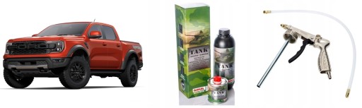 RANAL TANK 2K STRUCTURED PAINT FORD RAPTOR RAL КОЛІР + ПИСТОЛЕТ