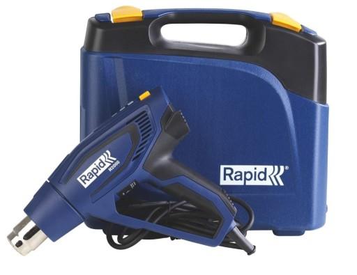 ТЕПЛОВА ЕЛЕКТРИЧНА ГАРМАТА RAPID R2000 В КЕЙСАХ 2000W 60-600°C РЕГУЛЮВАННЯ ТЕМПЕРАТУРИ.