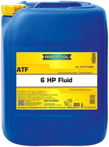 Ravenol atf 6hp рідина трансмісійне масло 20л
