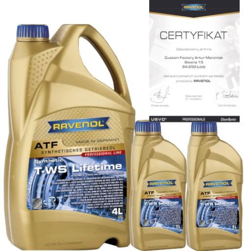 1211106-004 - Ravenol atf t-ws lifetime трансмиссионное масло lexus toyota aisin 6л