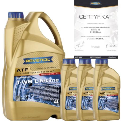 1211106-004 - Ravenol atf t-ws lifetime трансмиссионное масло lexus toyota aisin 7л