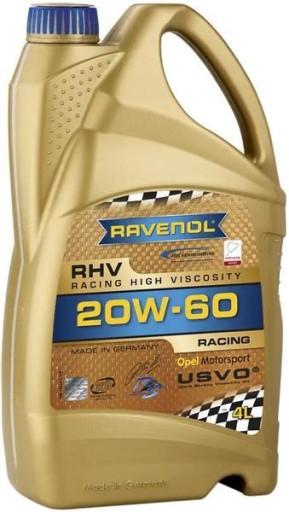 RAVENOL RHV RACING ВЫСОКОВЯЗКОЕ МОТОРНОЕ МАСЛО 20W60 4л