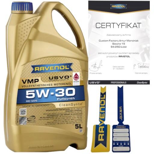 RAVENOL VMP 5W30 CLEANSYNTO C3 BMW LL-04 VW 504 00 VW 507 00 5L + ПІДВІСКА