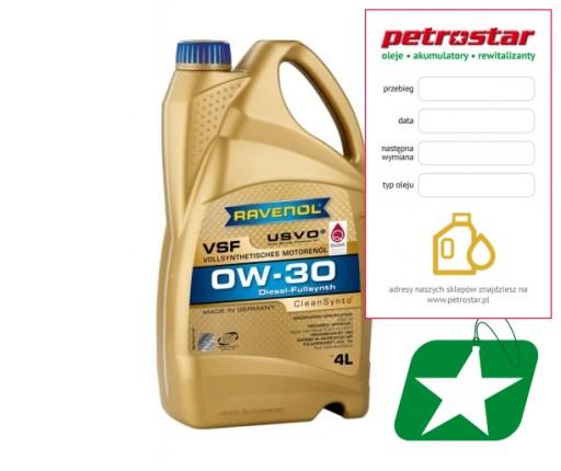 RAVENOL VSF SAE 0W-30 4л