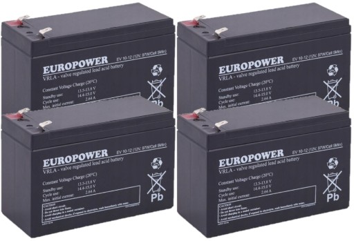 RBC133 RBC 133 #133 КОМПЛЕКТ АКУМУЛЯТОРІВ ДБЖ АКУМУЛЯТОРНИЙ БЛОК APC 4x EV 10-12