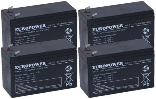 RBC133 RBC 133 #133 КОМПЛЕКТ АКУМУЛЯТОРІВ ДБЖ АКУМУЛЯТОРНА БАТАРЕЯ APC 4x EVL 9-12