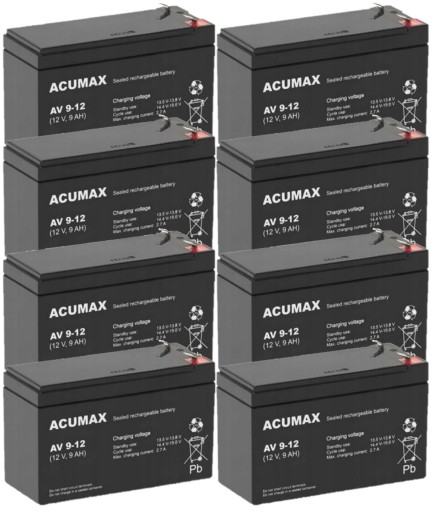 RBC27 RBC 27 #27 КОМПЛЕКТ АККУМУЛЯТОРОВ АККУМУЛЯТОР ДЛЯ ИБП APC 8x AV 9-12