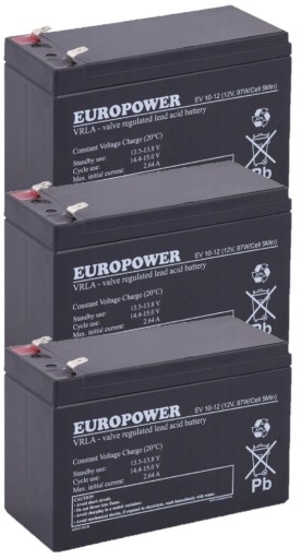 RBC53 RBC 53 #53 КОМПЛЕКТ АКУМУЛЯТОРІВ ДЛЯ ДБЖ APC 3x EV 10-12