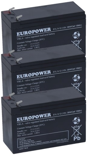 RBC53 RBC 53 #53 КОМПЛЕКТ АКУМУЛЯТОРІВ ДЛЯ ДБЖ APC 3x EVL 9-12