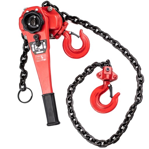 ЛЕБІДКА ЛАНЦЮГОВА З РУЧНИМ ХРАПОВИКОМ 2000 кг 2Т ЛАНЦЮГОПОДІЙНИК