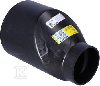 РЕДУКЦИЯ PEHD 200X125 АСИММЕТРИЧНАЯ ДЛИННАЯ (HDPE CHAN.