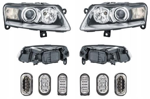 SS1338092H 1338102H - ЛАМПА ФАРА AUDI A6 C6 04-08 HELLA L+R