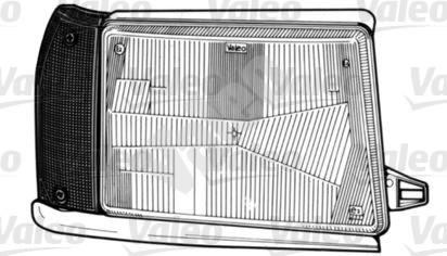 VAL084441 - ЛАМПА ФАРА LANCIA Y10 85- ПРАВА H4